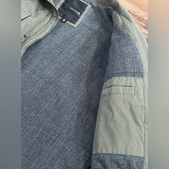 Hurley Military Style Full Zip Winter Jacket ‘Green’ (size mens M) - Picture 9 of 12